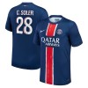 Oficiální Fotbalový Dres Paris Saint-Germain Carlos Soler 28 Domácí 2024-25 pro Muži